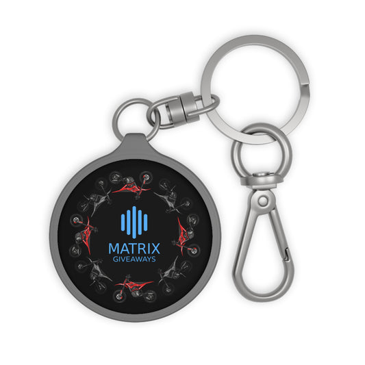 Matrix Giveaways Keyring Tag — Logo Keychain with Carabiner