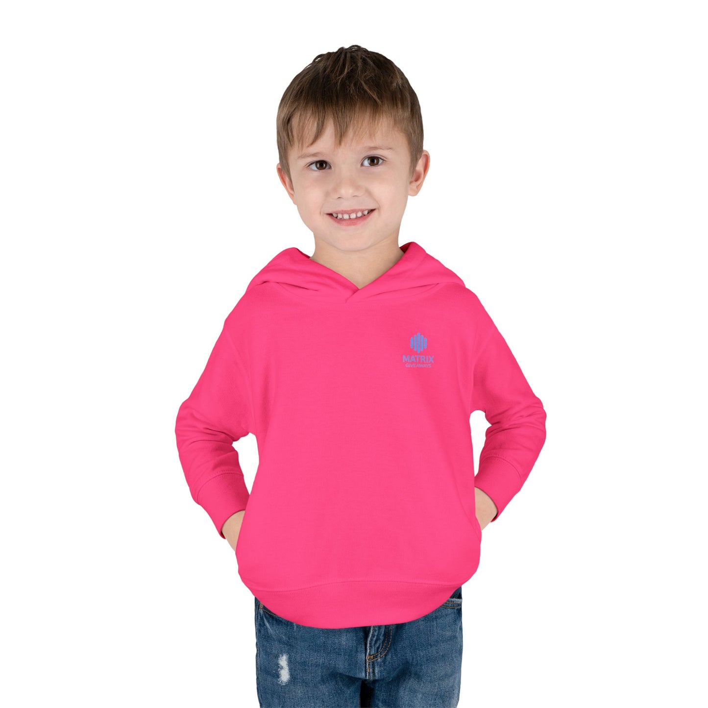 Toddler Hoodie — Minimal Blue Shield Logo Pullover