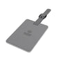 Saffiano Polyester Rectangle Luggage Tag — Durable RFID-Style Travel ID Tag