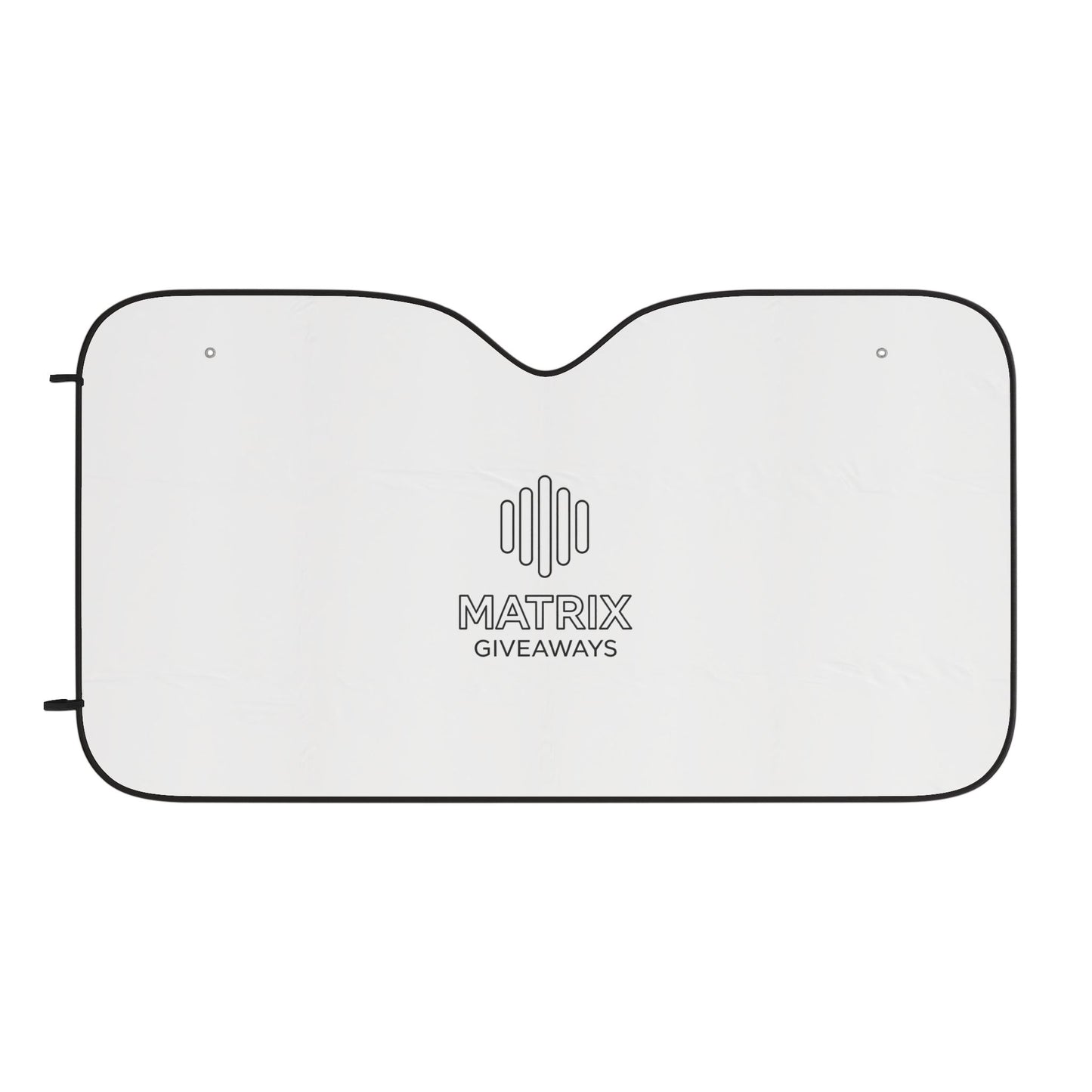 Car Sun Shade — Reflective Windshield Protector with 'Matrix Giveaways' Logo