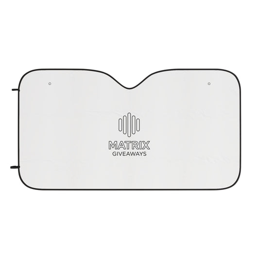 Car Sun Shade — Reflective Windshield Protector with 'Matrix Giveaways' Logo