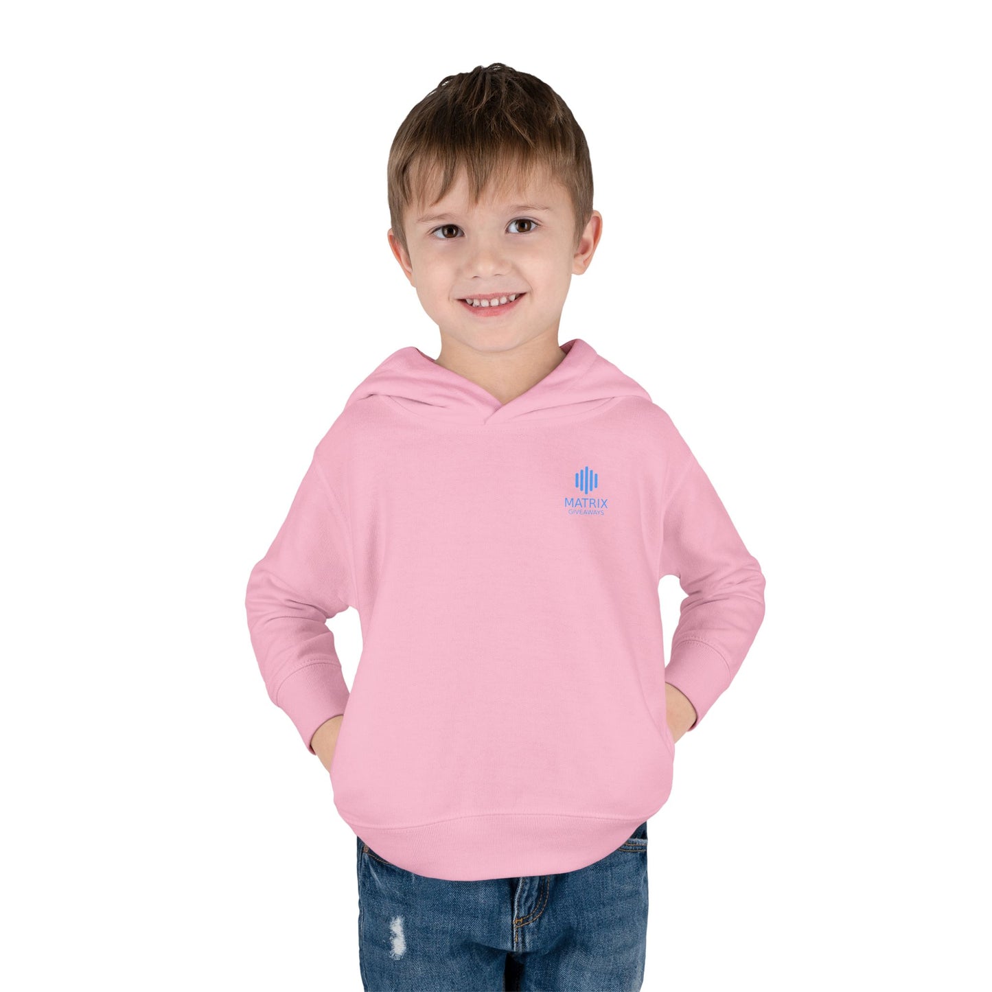 Toddler Hoodie — Minimal Blue Shield Logo Pullover