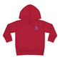 Toddler Hoodie — Minimal Blue Shield Logo Pullover
