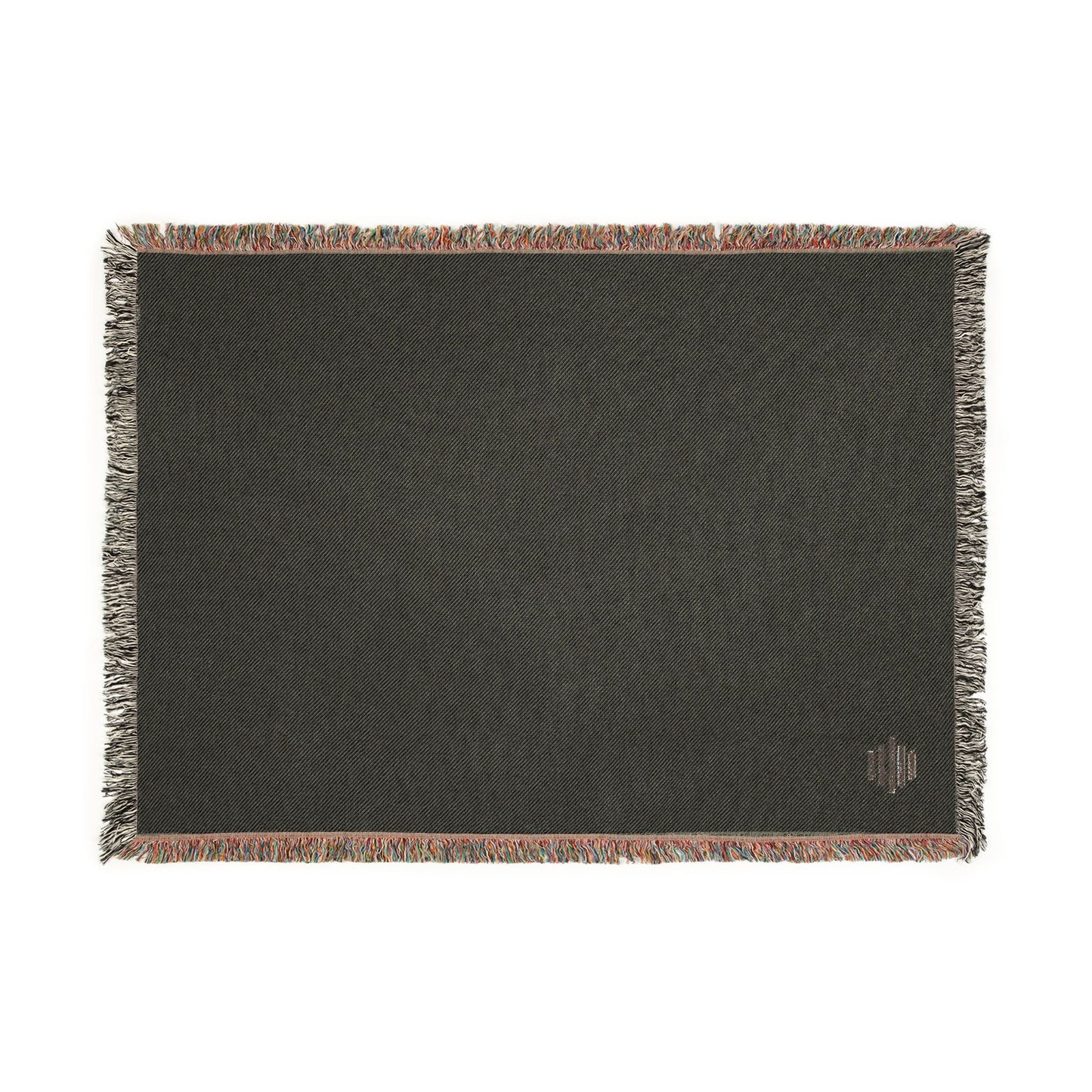 Minimalist Reversible Woven Blanket – Neutral Throw with Fringed Edges