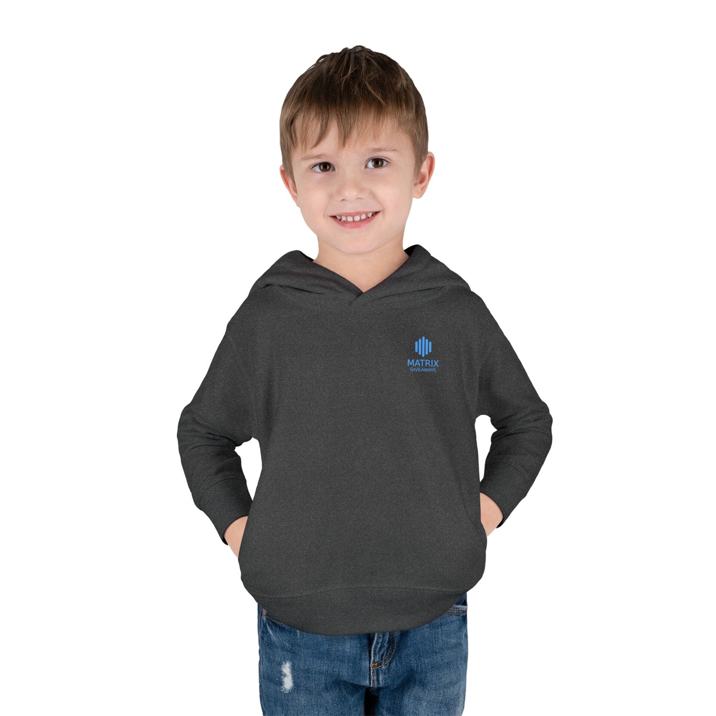 Toddler Hoodie — Minimal Blue Shield Logo Pullover