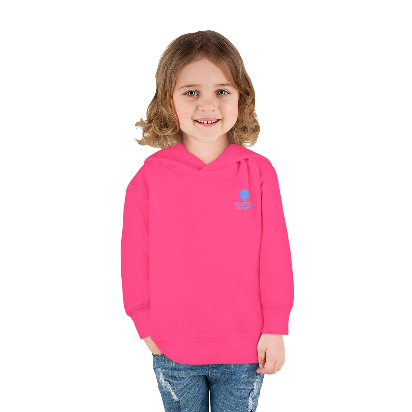 Toddler Hoodie — Minimal Blue Shield Logo Pullover