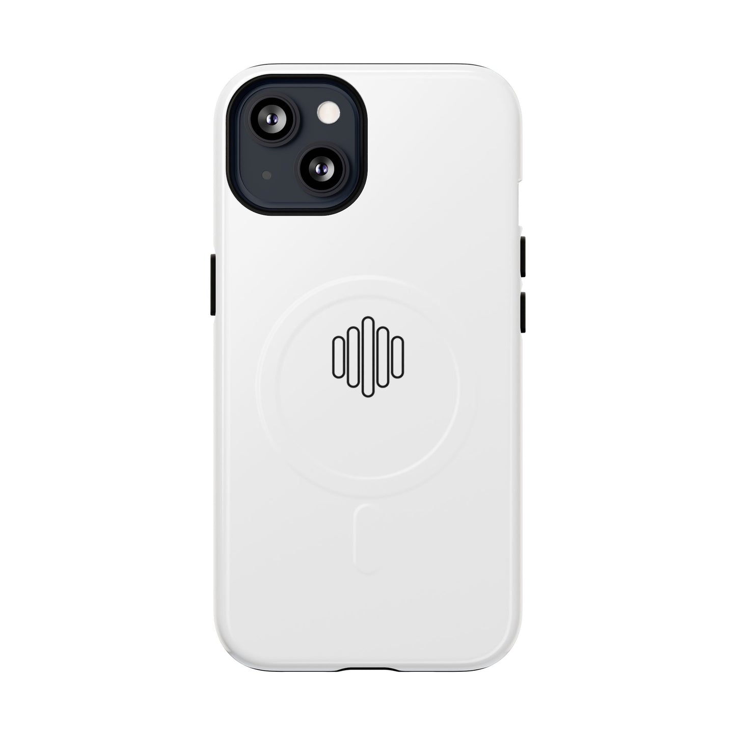 MagSafe Tough Phone Case — White Magnetic Protective Case with Grip Ring