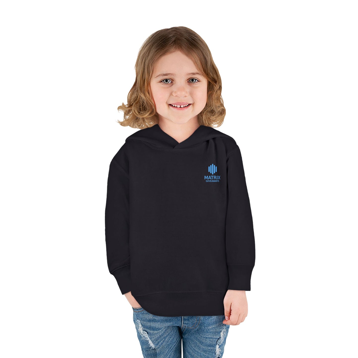 Toddler Hoodie — Minimal Blue Shield Logo Pullover