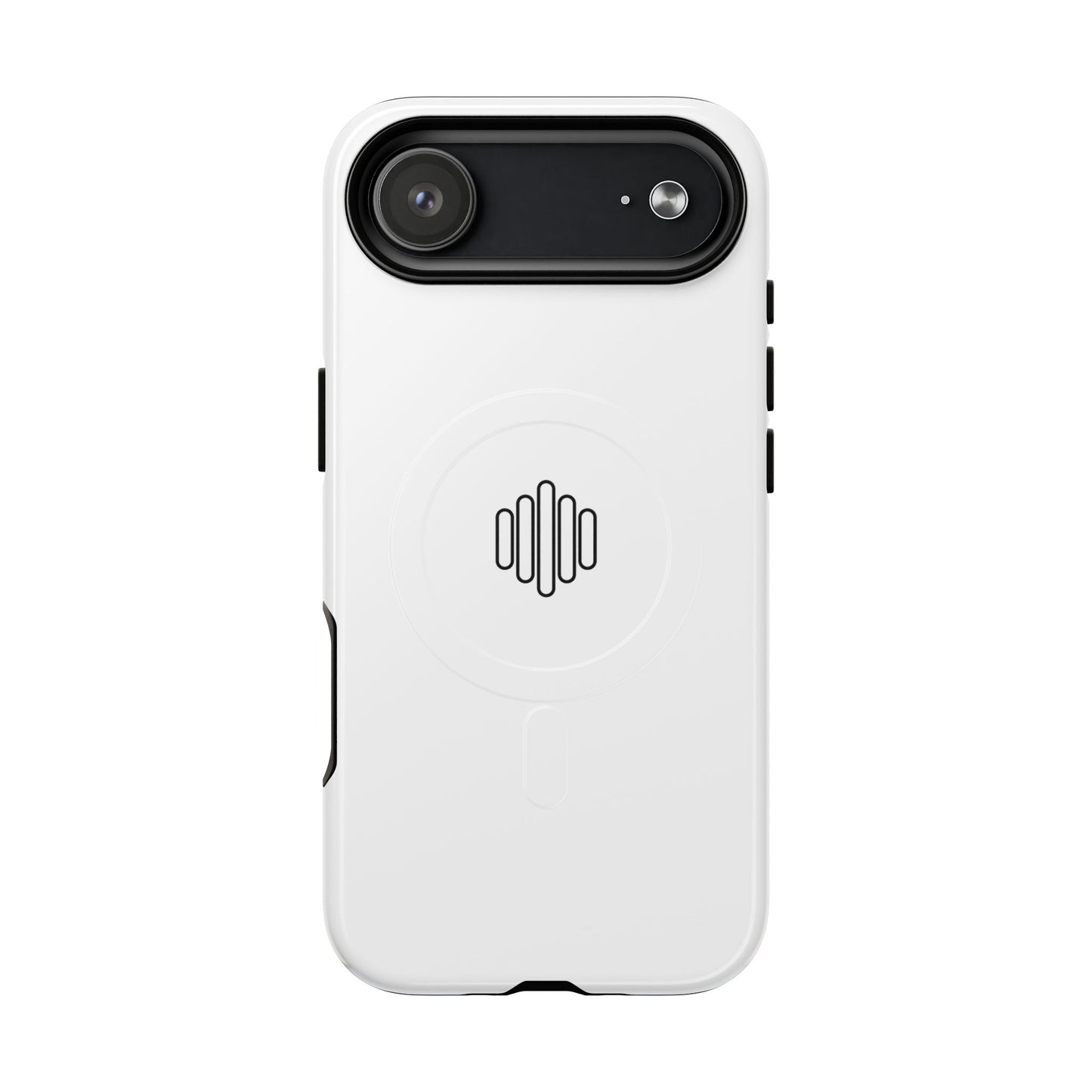 MagSafe Tough Phone Case — White Magnetic Protective Case with Grip Ring