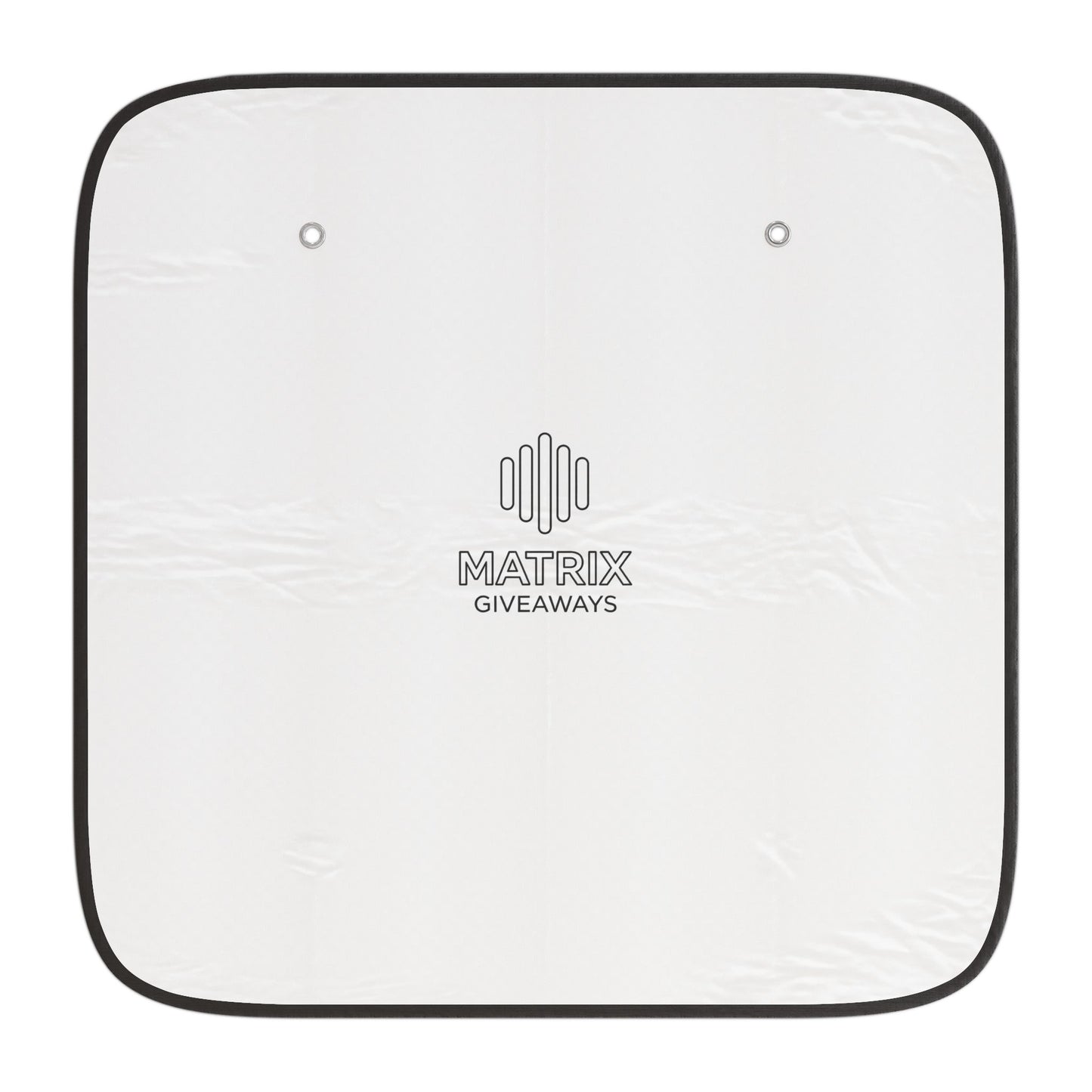 Car Sun Shade — Reflective Windshield Protector with 'Matrix Giveaways' Logo