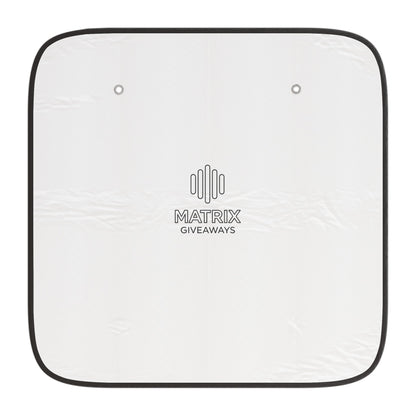 Car Sun Shade — Reflective Windshield Protector with 'Matrix Giveaways' Logo