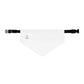 White Pet Bandana Collar — Plain Solid Dog & Cat Bandana Scarf
