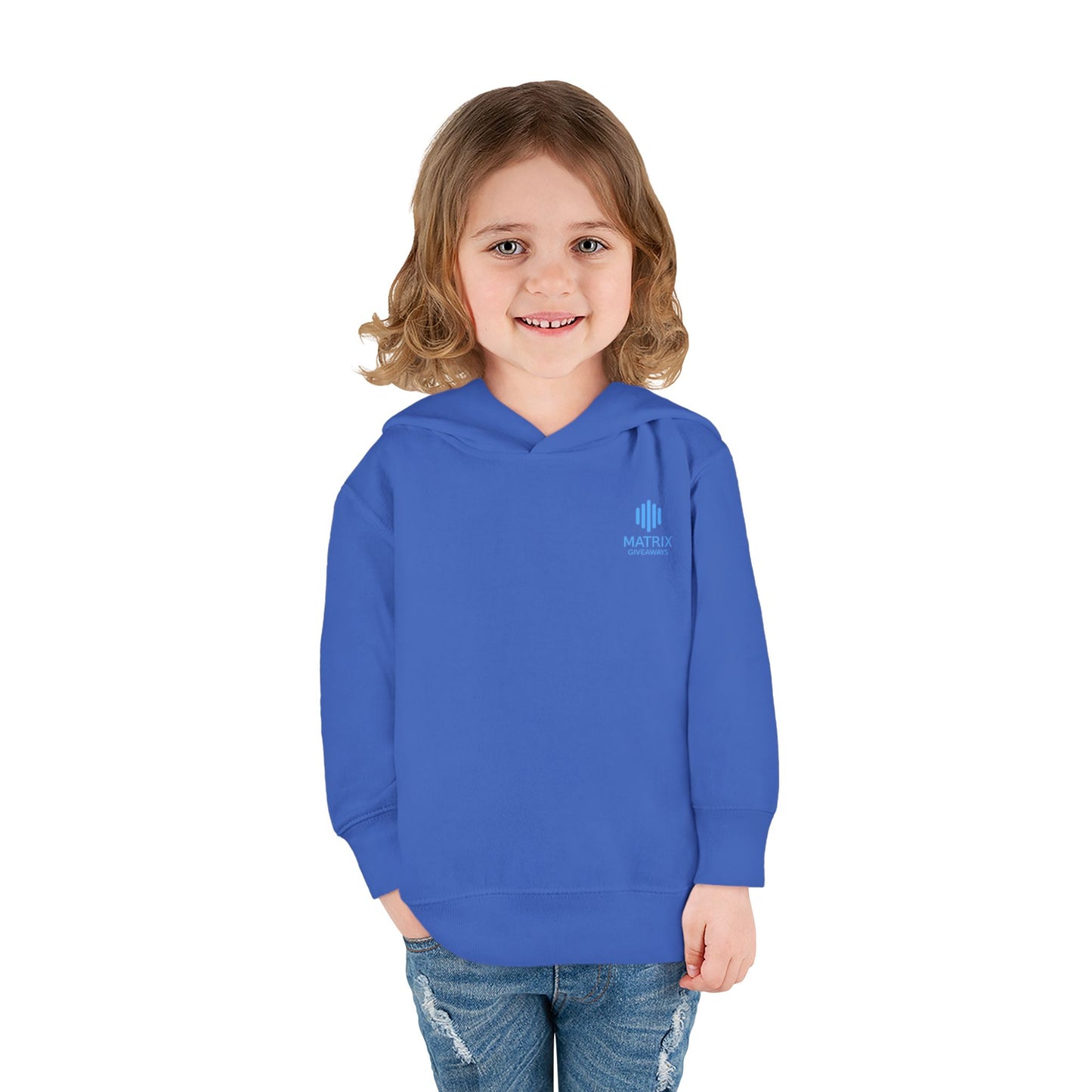 Toddler Hoodie — Minimal Blue Shield Logo Pullover