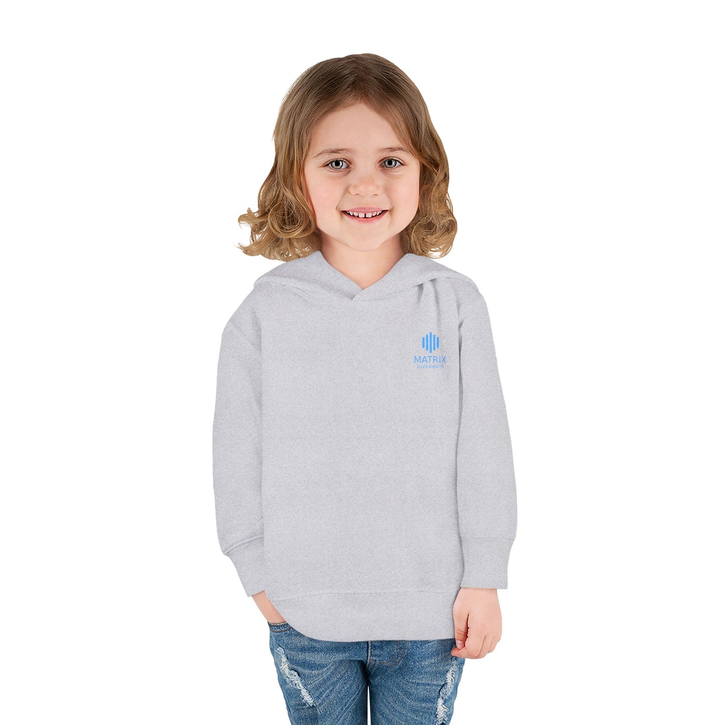 Toddler Hoodie — Minimal Blue Shield Logo Pullover
