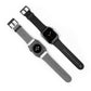 Classic Black Leather Watch Band — Durable Replacement Strap for Smartwatches