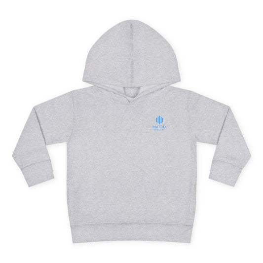 Toddler Hoodie — Minimal Blue Shield Logo Pullover