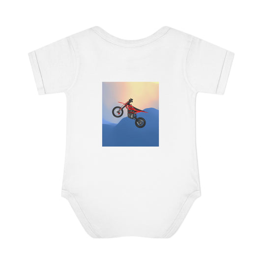 Baby Bodysuit - Sunset Dirt Bike Motorcross Graphic Infant One-Piece