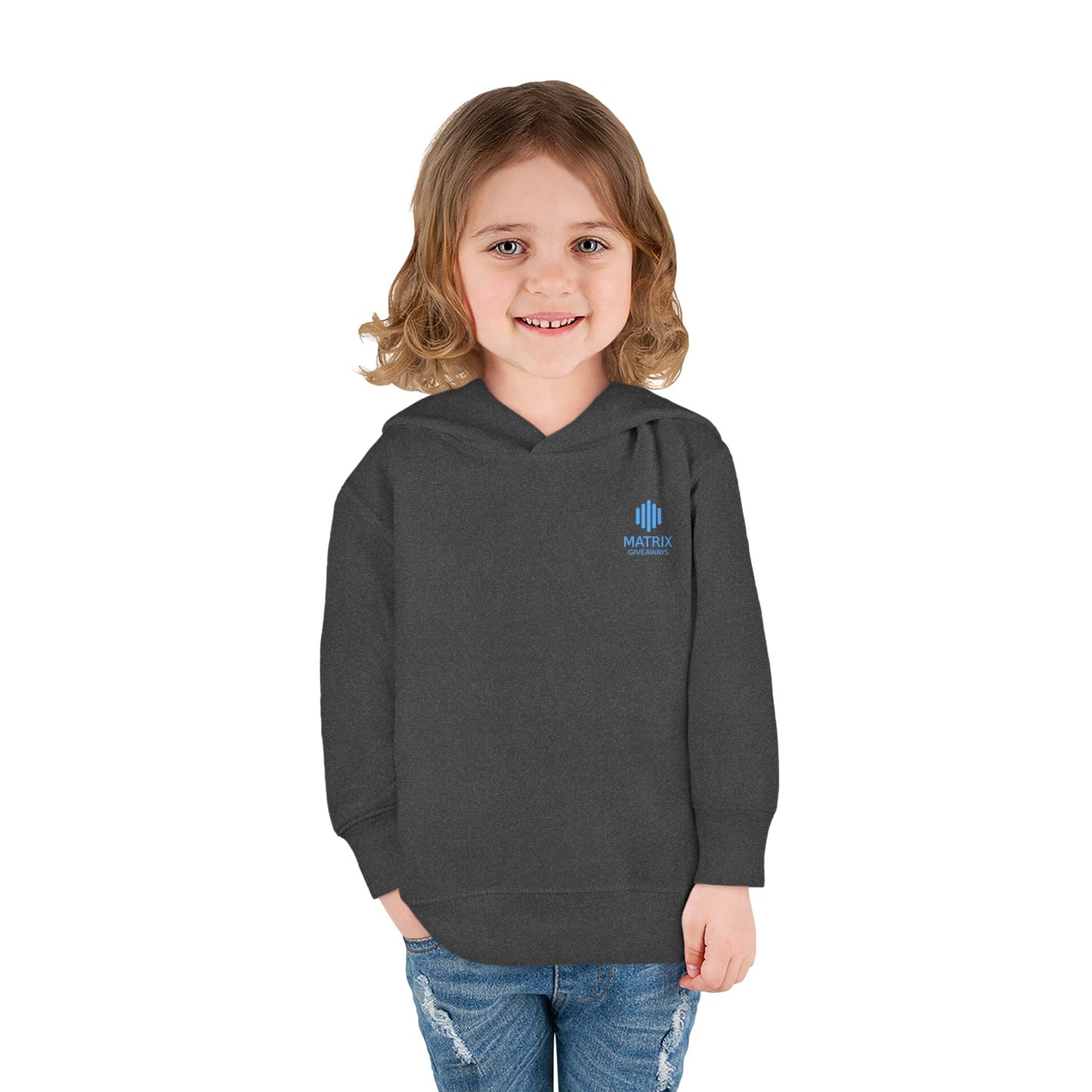 Toddler Hoodie — Minimal Blue Shield Logo Pullover