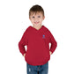 Toddler Hoodie — Minimal Blue Shield Logo Pullover