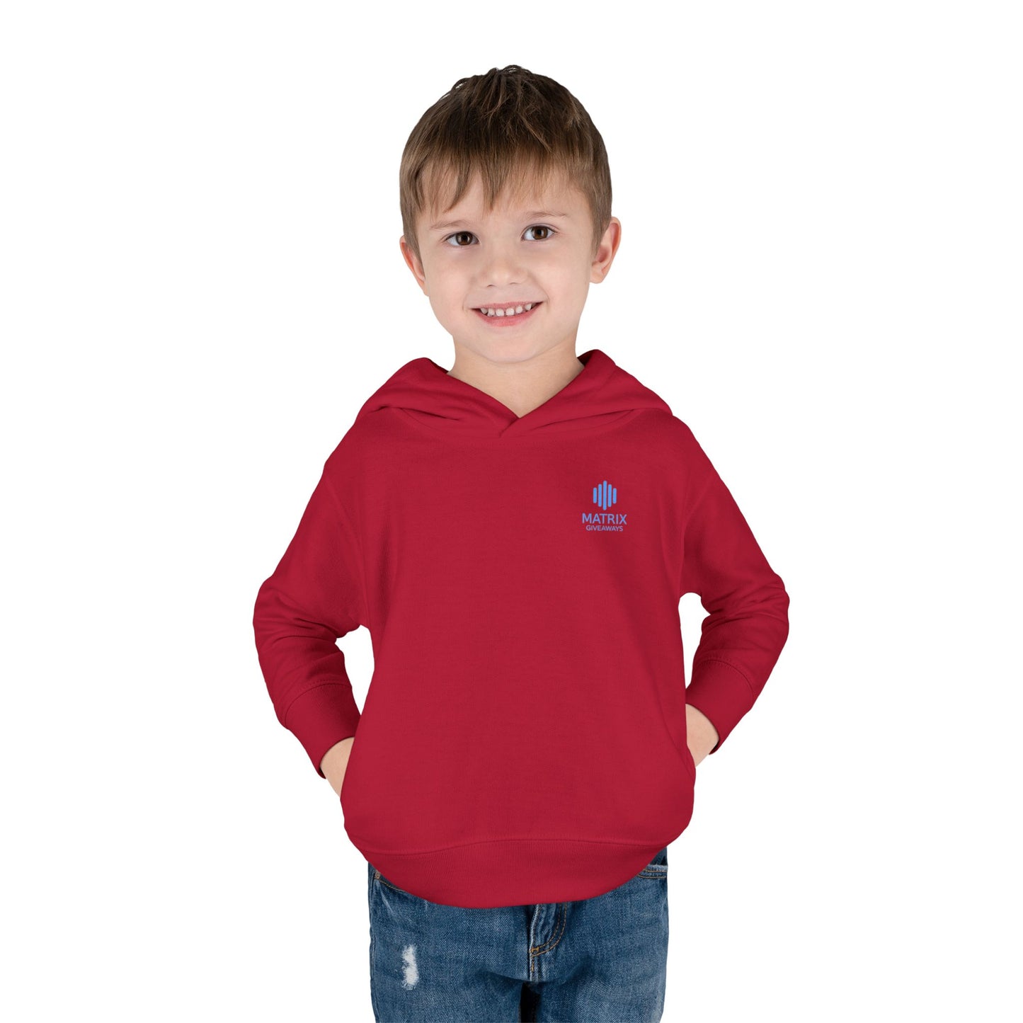 Toddler Hoodie — Minimal Blue Shield Logo Pullover