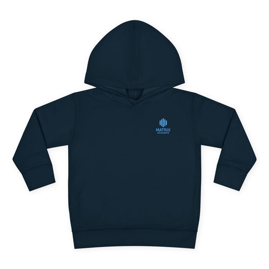 Toddler Hoodie — Minimal Blue Shield Logo Pullover