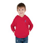 Toddler Hoodie — Minimal Blue Shield Logo Pullover