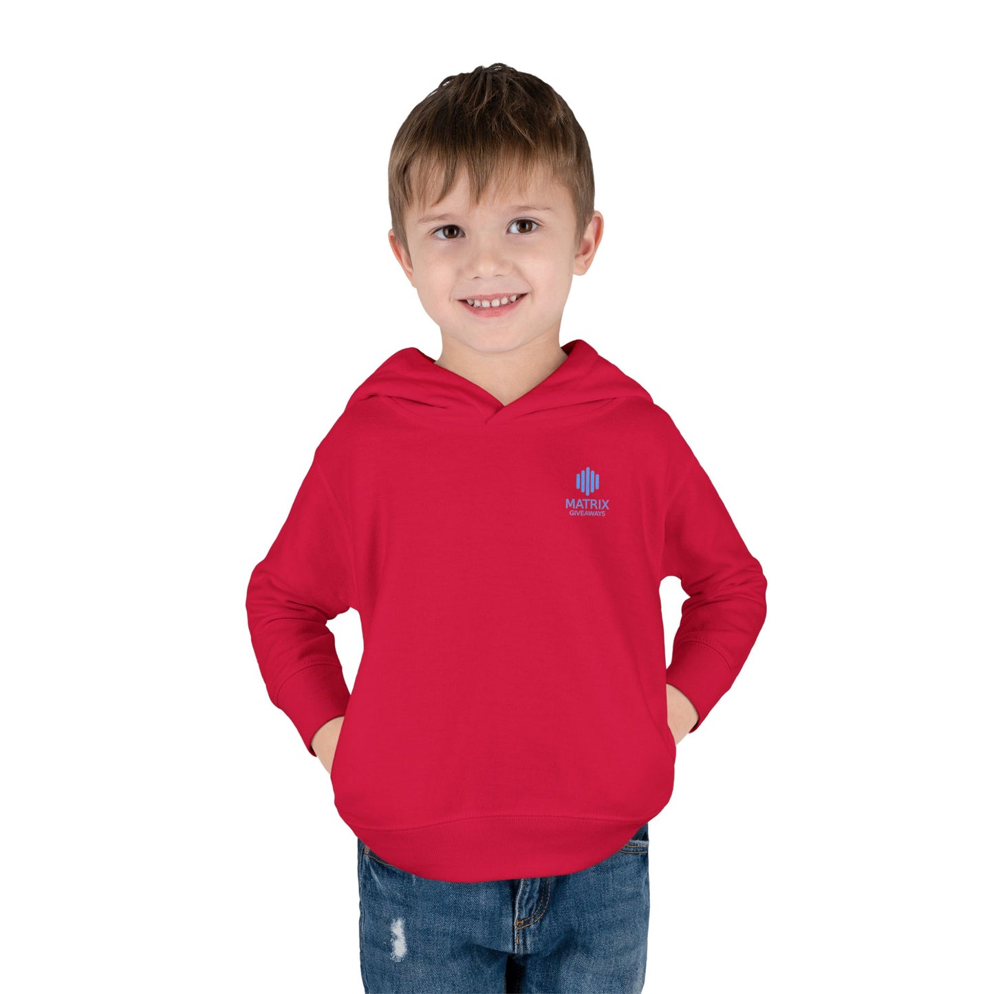 Toddler Hoodie — Minimal Blue Shield Logo Pullover