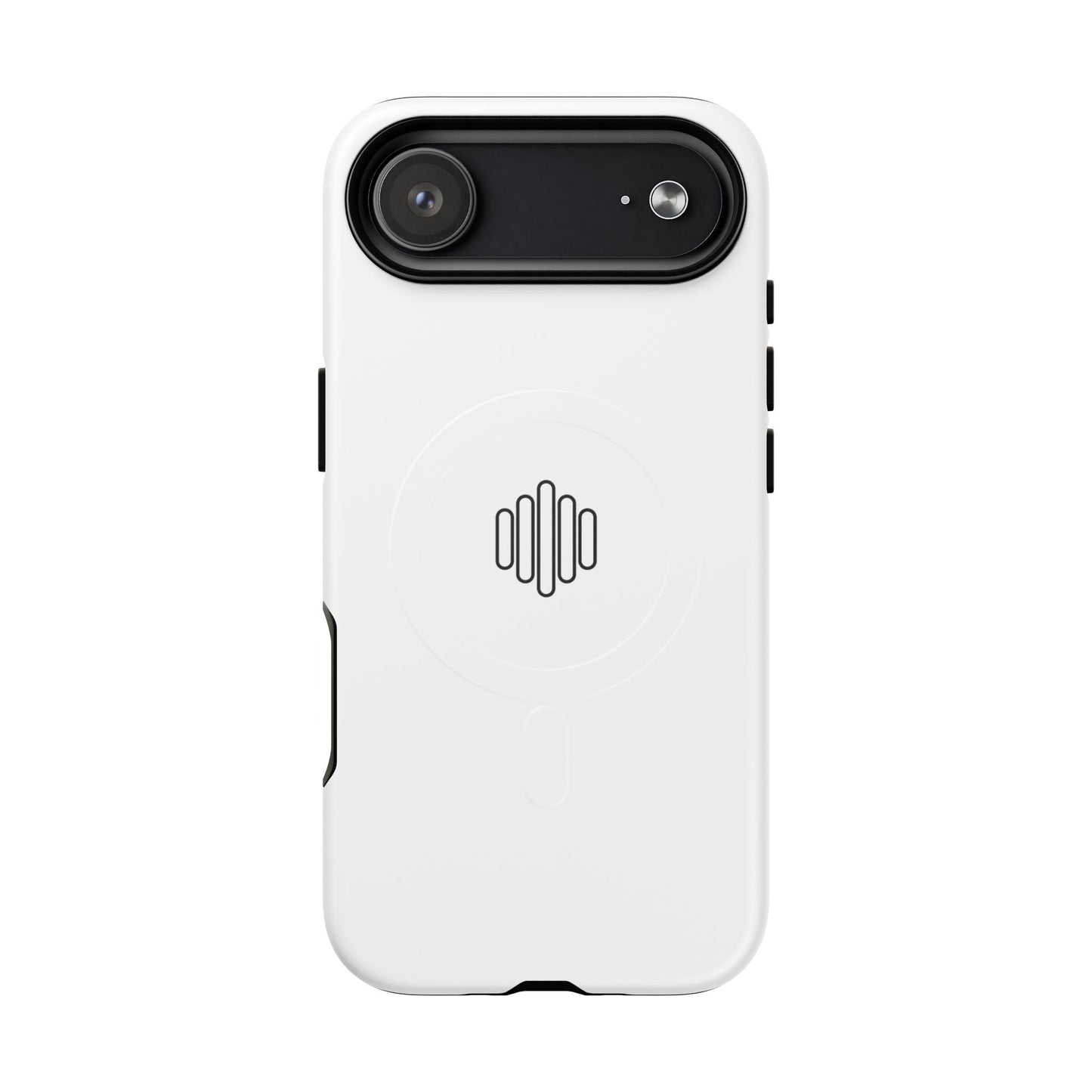 MagSafe Tough Phone Case — White Magnetic Protective Case with Grip Ring