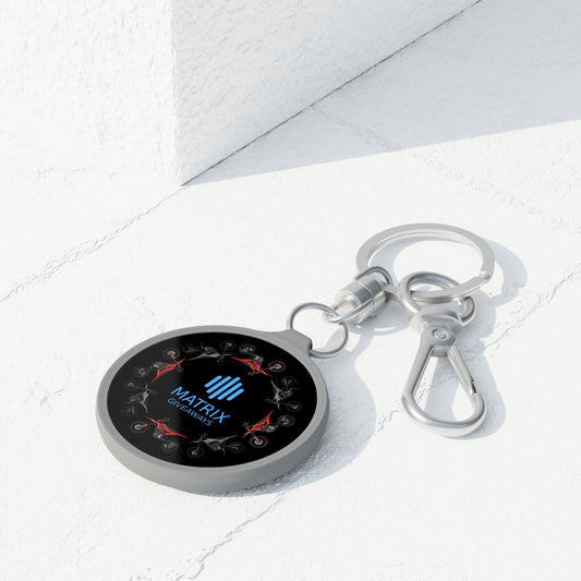 Matrix Giveaways Keyring Tag — Logo Keychain with Carabiner