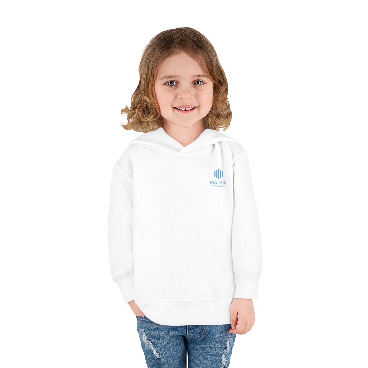 Toddler Hoodie — Minimal Blue Shield Logo Pullover