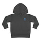 Toddler Hoodie — Minimal Blue Shield Logo Pullover