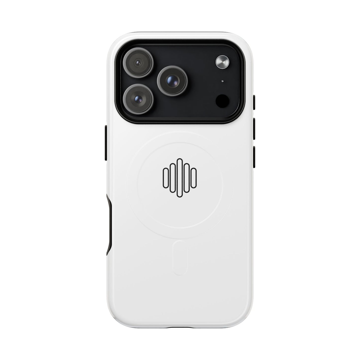 MagSafe Tough Phone Case — White Magnetic Protective Case with Grip Ring