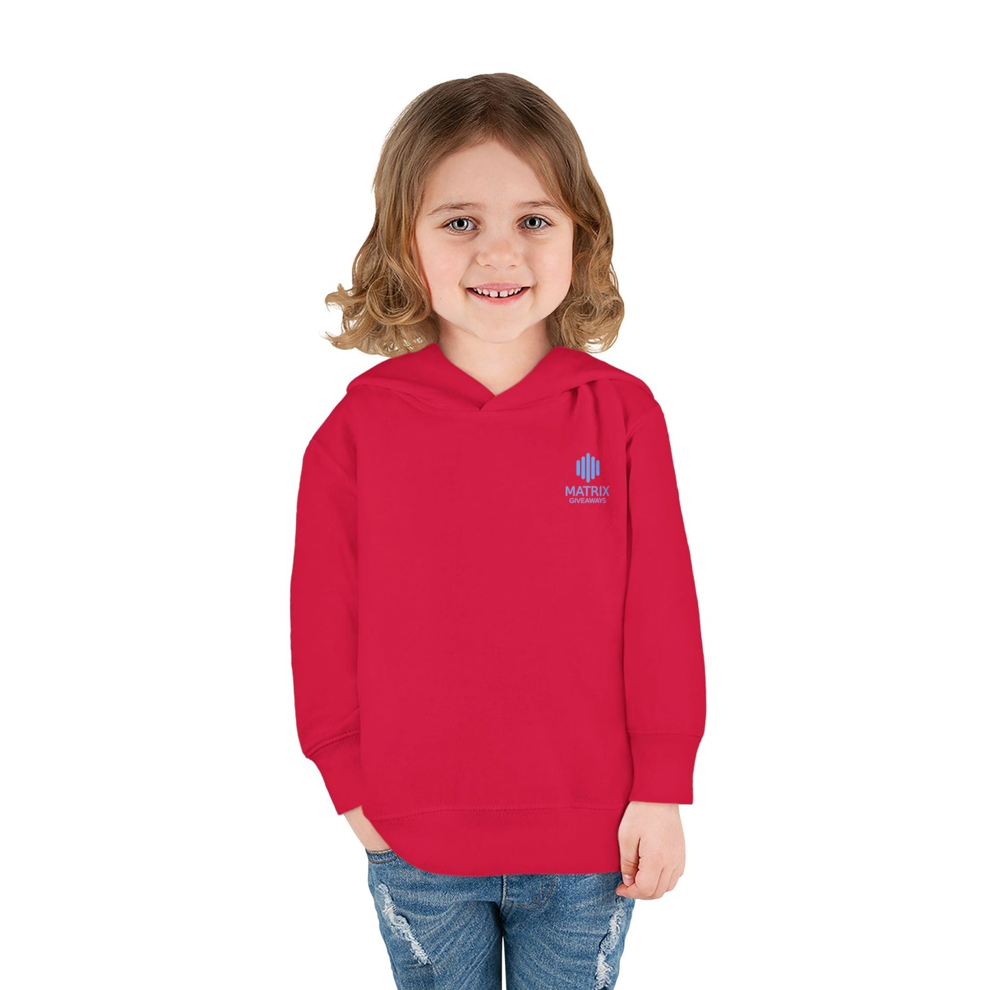 Toddler Hoodie — Minimal Blue Shield Logo Pullover