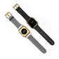 Classic Black Leather Watch Band — Durable Replacement Strap for Smartwatches