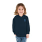 Toddler Hoodie — Minimal Blue Shield Logo Pullover
