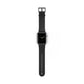 Classic Black Leather Watch Band — Durable Replacement Strap for Smartwatches